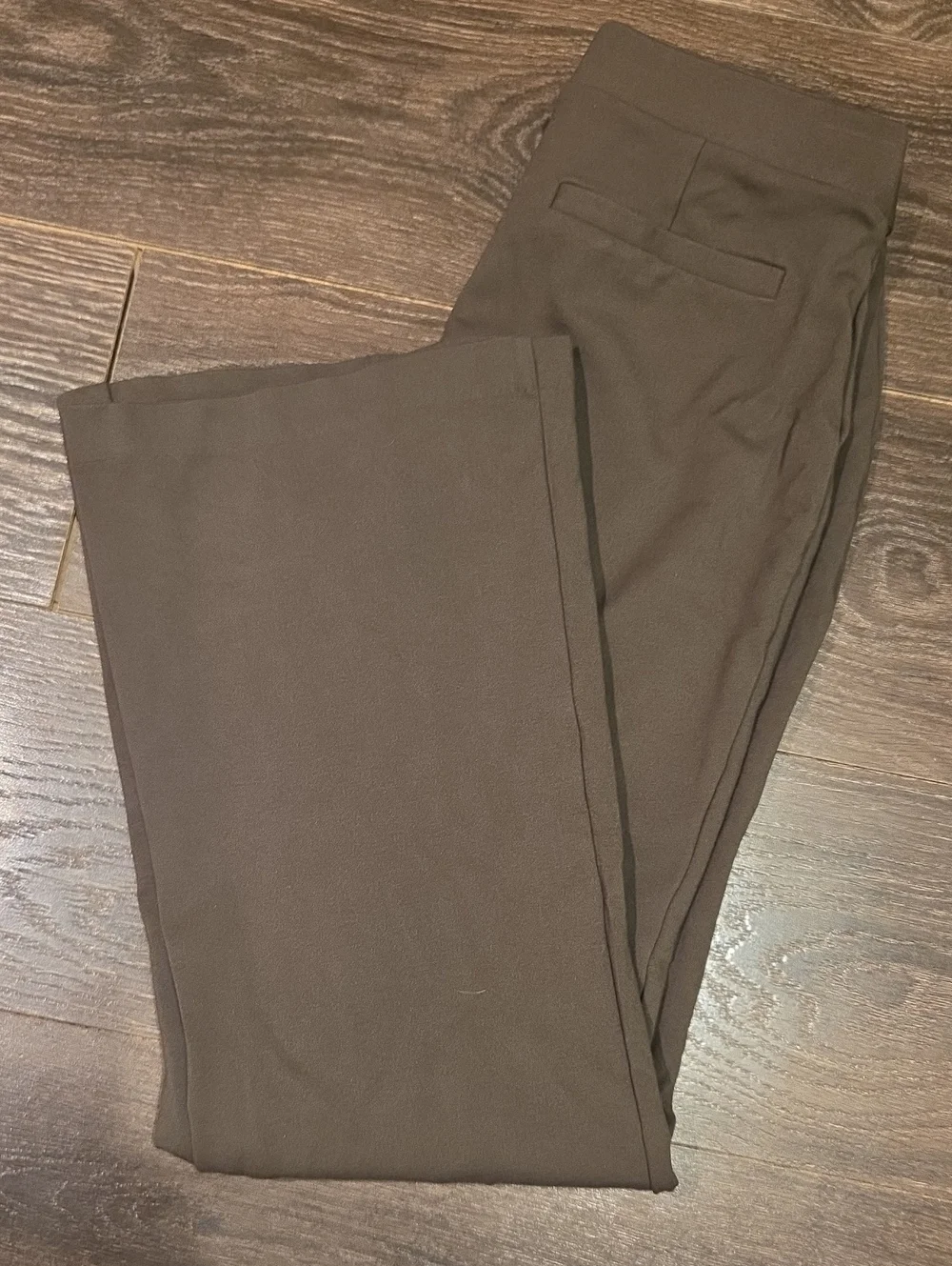 ❤️ MICHAEL MICHAEL KORS PULL ON FLARE PONTE KNIT PANTS, OLIVE GREEN, SMALL